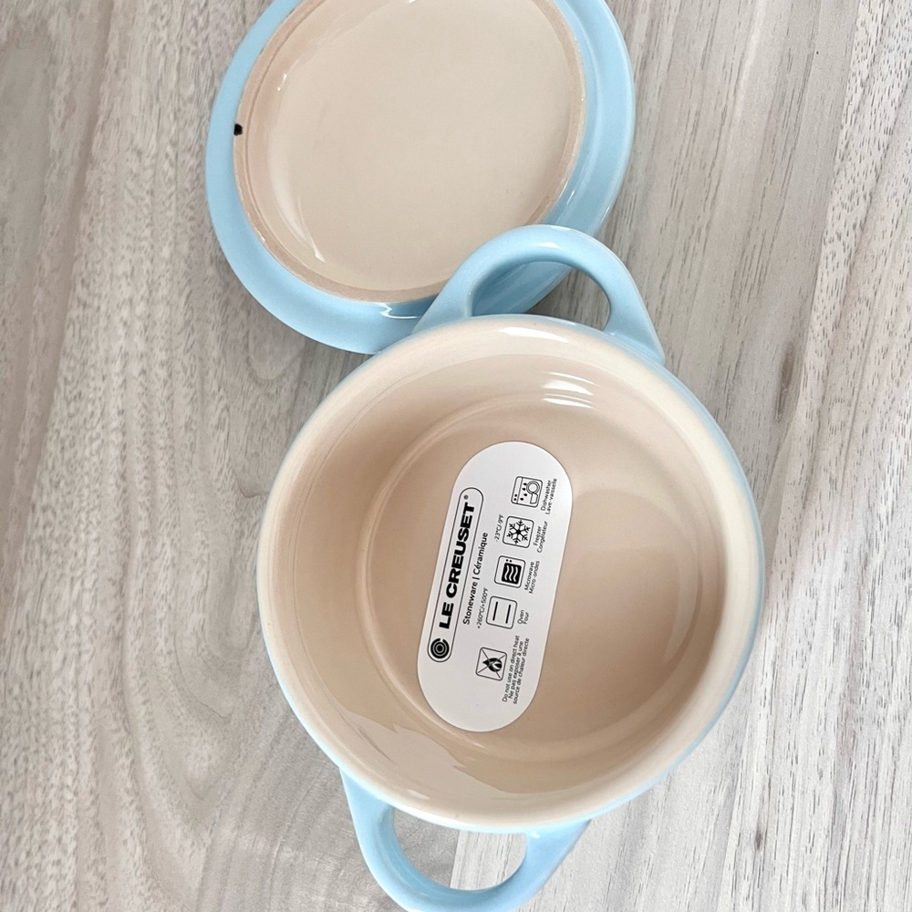 Le Creuset Mini Round Cocotte – 10cm | BK Sky Blue - Picture 2 of 3